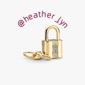 Pandora Padlock & Key Dangle Charm